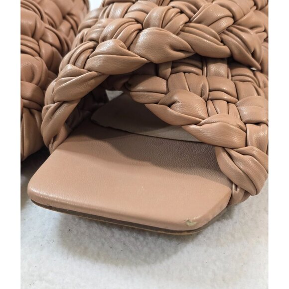 Steve Madden Womens Woven Tan Flat Sandals Size‎ 8.5M - Picture 5 of 11